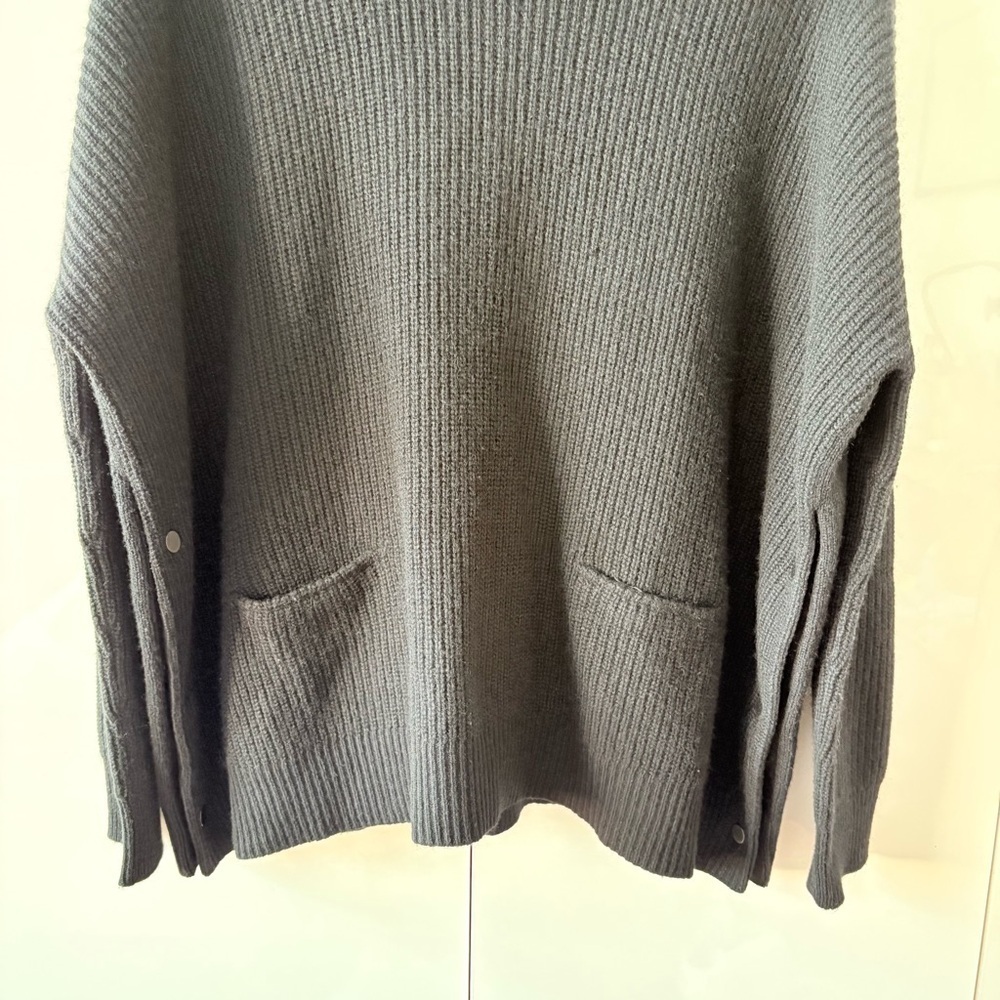 Vince Black Cowl Neck Wool and Yak Blend Sweater - Picture 4 of 13